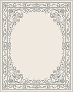 Classic Ivory Scroll Border Rug