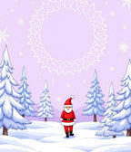 Whimsical Santa Winter Wonderland Rug