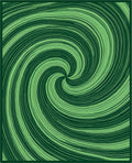 Emerald Green Swirl Lines Rug