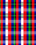 Bold Red Blue Green Plaid Rug