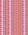 Pink Swirl Candy Striped Layout Rug
