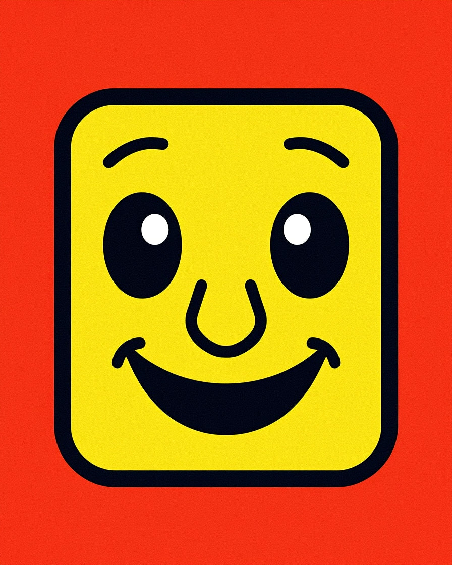 Happy Yellow Face Smiley Face Rug