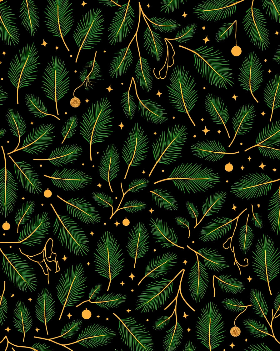 Evergreen Festive Starburst Holiday Branches Rug
