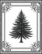 Ponderosa Pine Forest Framed Art Rug