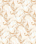 Whimsical Caramel Swirl Abstract Rug