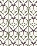 Antique Bronze Arch Scroll Rug