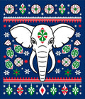 White Elephant Red Green Medallion Border Rug