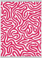 Bold Pink Organic Swirl Rug