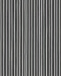 Hand Drawn Black White Vertical Stripe Rug