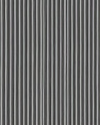 Hand Drawn Black White Vertical Stripe Rug