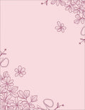 Delicate Pink Floral Scatter Rug