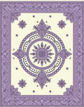 Lavender Sun Mandala Filigree Rug