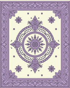 Lavender Sun Mandala Filigree Rug