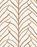 Earthy Tan Organic Leafy Branch Rug