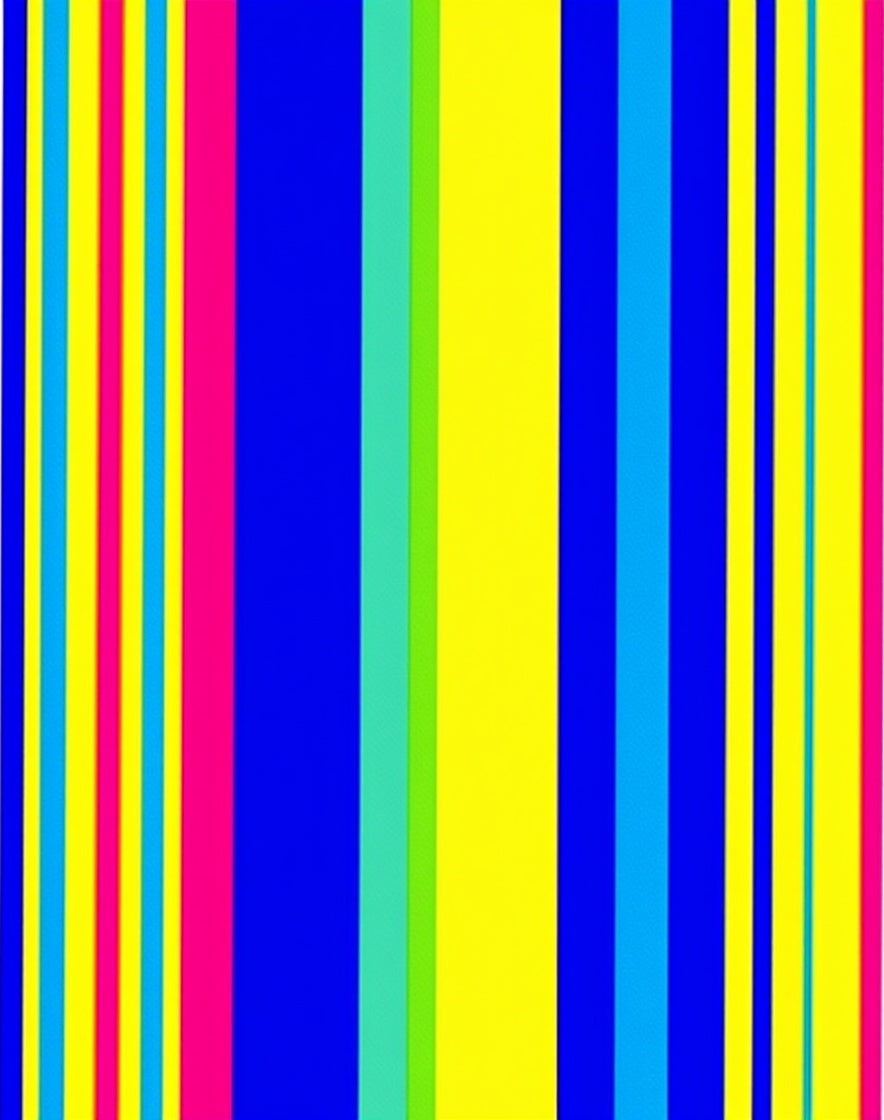Vibrant Multicolored Vertical Stripe Rug
