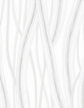 White Abstract Bamboo Grove Rug