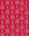 Radiant Red Abstract Floral Arrangement Rug