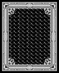 Black White Octagon Geometric Border Rug