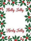 Festive Holly Berry Border Rug