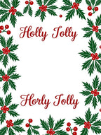Festive Holly Berry Border Rug