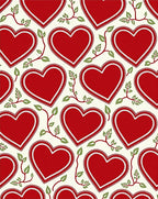 Red Heart Vine Whimsical Garden Rug