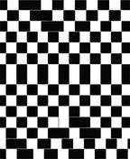 Monochrome Checkerboard Rectangular Grid Rug