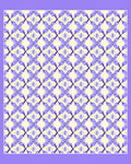 Pale Lilac Geometric Diamond Lattice Rug