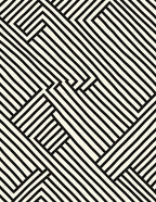 Black White Intersecting Stripe Geometric Rug