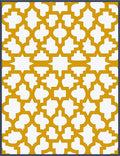 Golden Quatrefoil Lattice Geometric Rug