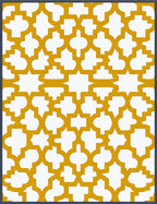 Golden Quatrefoil Lattice Geometric Rug