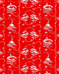 Whimsical Red Lamp Shoe Floral Rug