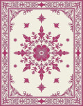 Ornate Bloom Border Art Rug