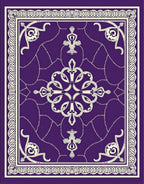 Regal Lavender Ornate Medallion Rug
