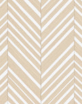 Natural Wood Grain Chevron Stripes Rug