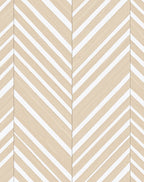 Natural Wood Grain Chevron Stripes Rug