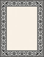 Classic Black Ivory Scroll Border Rug