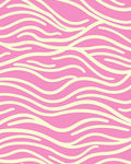 Pink Cream Wavy Stripe Rug