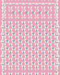 Pastel Pink Geometric Art Deco Rug