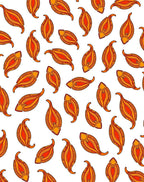 Fiery Orange Paisley All Over Rug