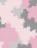 Soft Pink Gray Spiky Abstract Rug