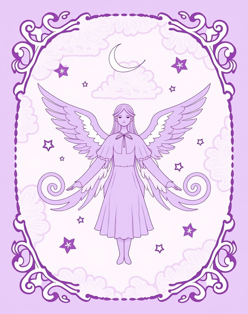 Lavender Angelic Celestial Dream Rug