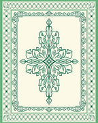 Ornate Verdant Botanical Flourish Rug