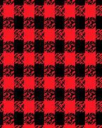 Red Black Buffalo Check Abstract Rug