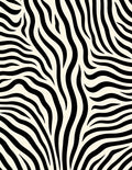Cream and Black Zebra Stripes Rug