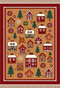 Holiday Village Gingerbread House Collection Rug