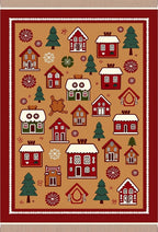 Holiday Village Gingerbread House Collection Rug