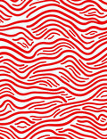 Crimson Wave Organic Lines Rug