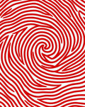Bold Red Swirl Stripe Rug