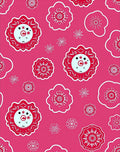 Crimson Floral Medallion Faces Rug
