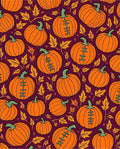 Orange Festive Pumpkin Foliage Medley Rug